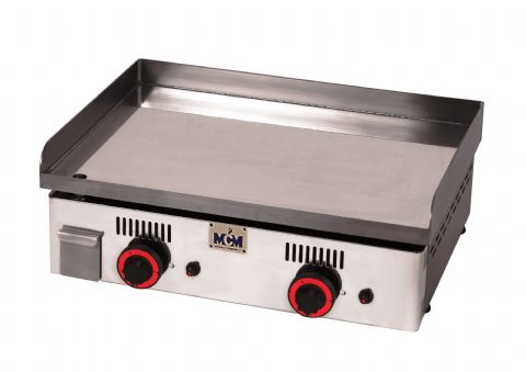 Plancha professionnelle lectrique lisse 2 zones MCM